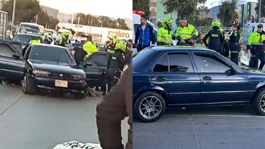 Tiroteo en la autopista Sur de Bogotá dejó varias personas gravemente heridas