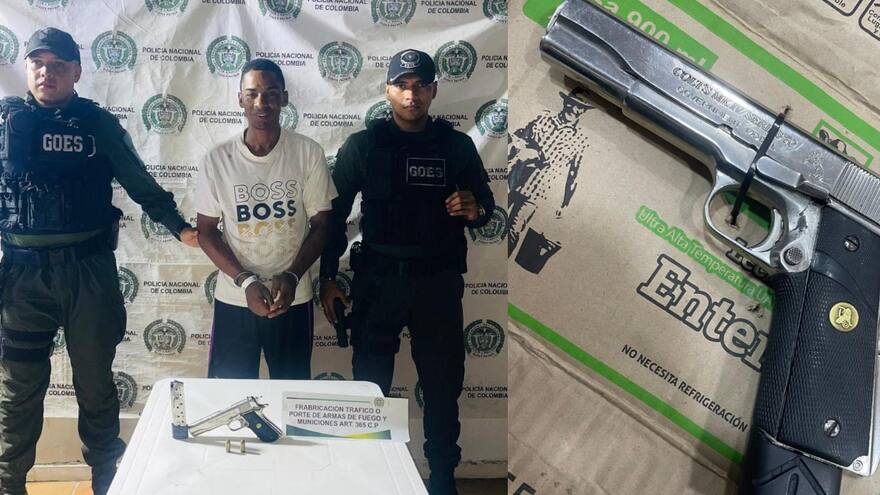 Policía evita ataque armado y captura a un peligroso delincuente en Mompox