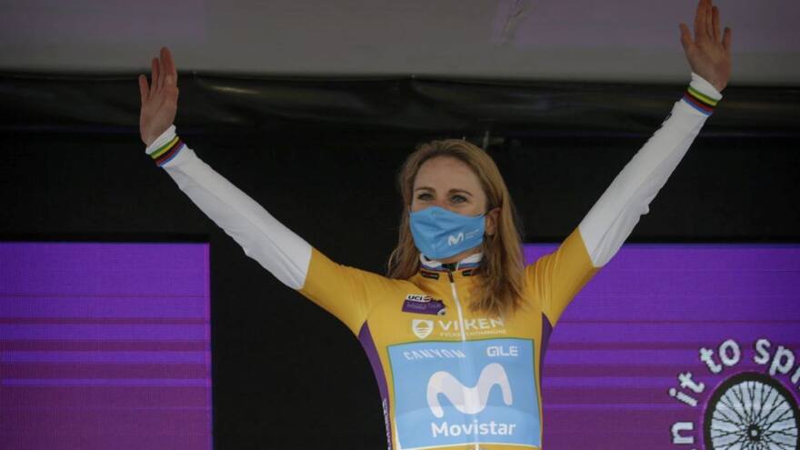 Van Vleuten culmina con la victoria final el trabajo del Movistar