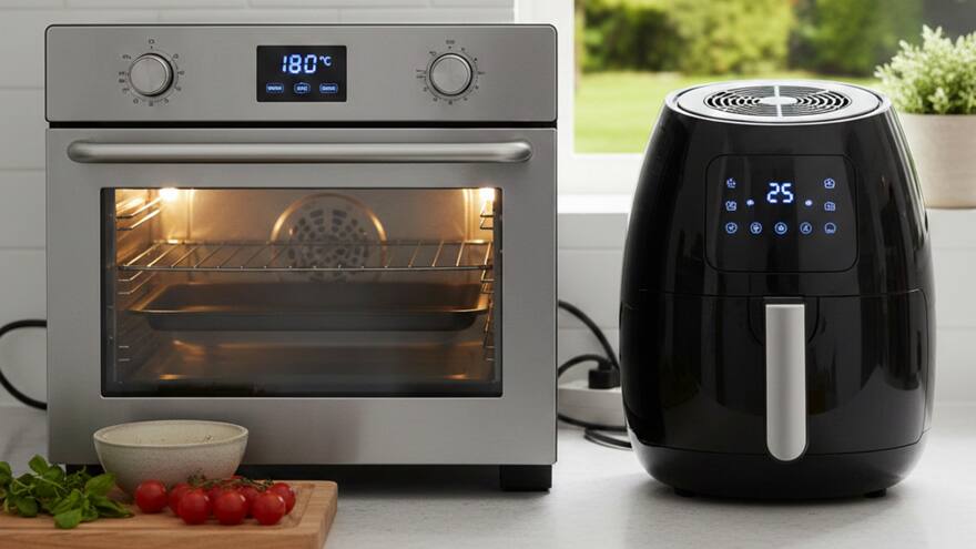 Horno eléctrico vs. Freidora de aire: ¿Cuál gasta más energía?