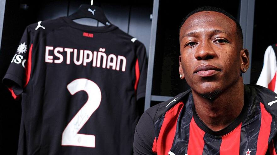 El Milan anuncia la contratación de Pervis Estupiñán
