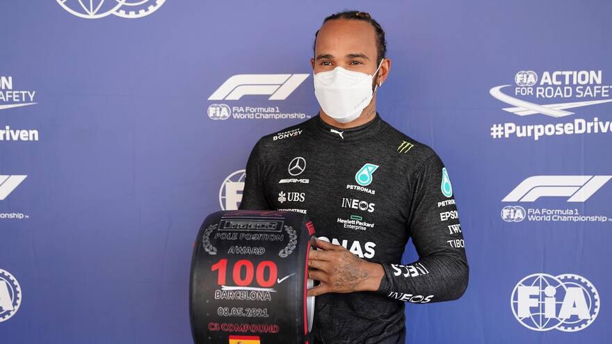 Lewis Hamilton completa la ‘pole’ 100 de su carrera