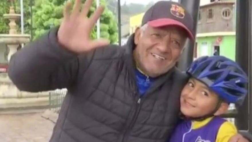 Murió abuelo de Julián Esteban, el niño seguidor del ciclista Egan Bernal