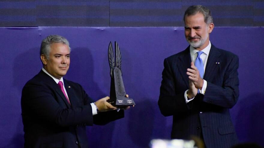Congreso Juristas Barranquilla: Iván Duque agradece entrega del World Peace & Liberty Award