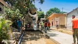Avanzan obras de pavimentación en el barrio Villa María Selene, en Soledad