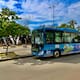 En Santa Marta empezó a rodar el primer bus eléctrico del servicio público
