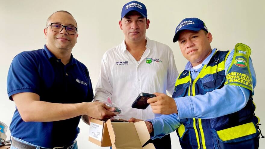 Fedemunicipios le entregó a Sincelejo 30 comparenderas electrónicas