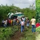 Grave accidente en la vía Cartagena - Barranquilla: bus de Berlinas se volcó a la altura de Sabanalarga