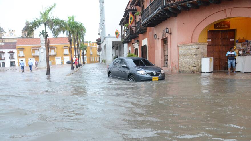Lluvias en Cartagena ocasionan deslizamientos en dos barrios