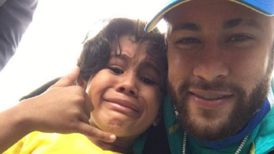 La historia de Noimar Herrera, el niño que se tomó la foto con Neymar