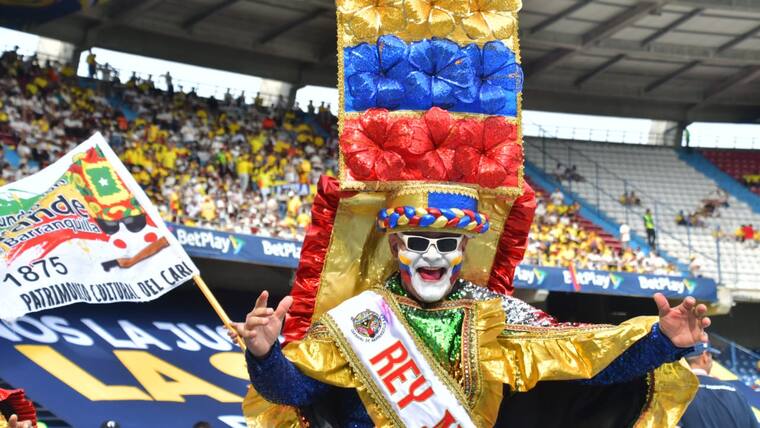 Ambiente por el partido Colombia Vs. Bolivia
