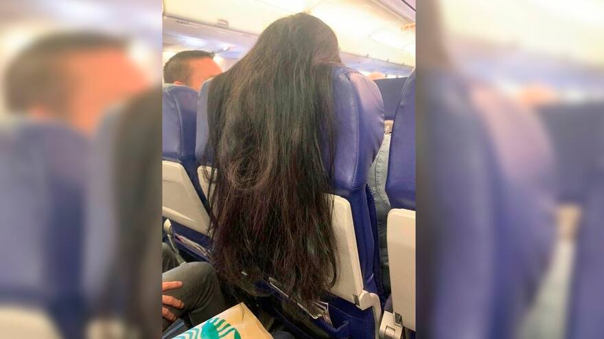 Polémica en redes por 'irrespetuosa' actitud de pasajera en un avión