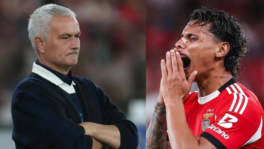 Mourinho quiere “ayudar mucho” a Richard Ríos para que se vea “lo buen jugador que es”