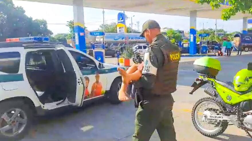 Policía deja a disposición del ICBF a niño de 10 años abandonado en Valledupar