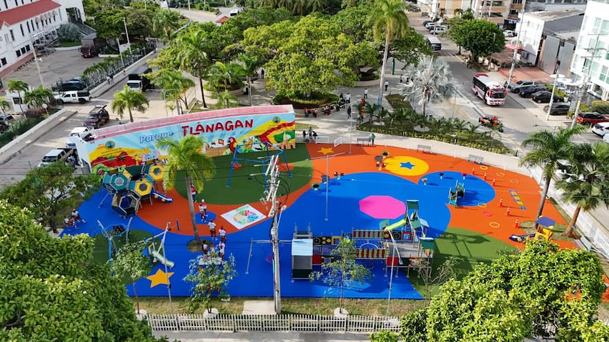 Entregan al servicio de los cartageneros y turistas el Parque Flanagan, en Bocagrande