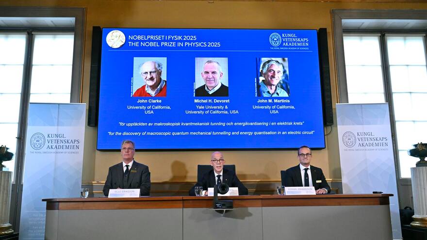 Nobel Física para Clarke, Devoret y Martinis por descubrimiento sobre fenómenos cuánticos