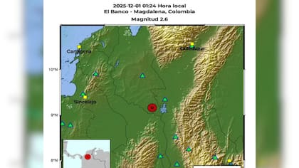 Tres temblores se registraron en Colombia en la madrugada de este lunes 1 de diciembre