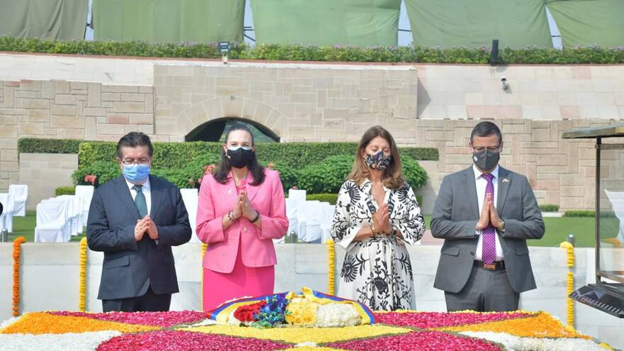 Colombia manda un mensaje de unidad y paz en recuerdo al Mahatma Gandhi