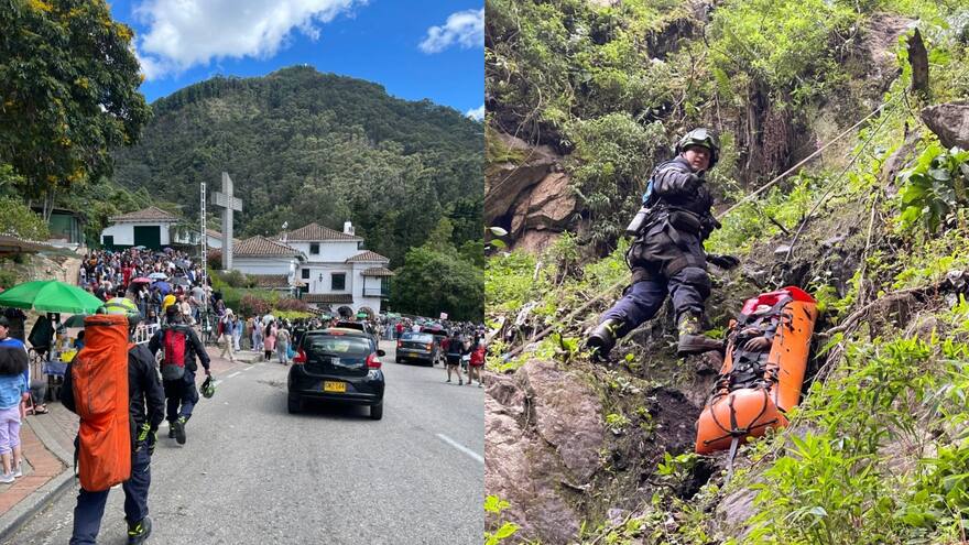 Menor de edad y adulto mayor cayeron más de 300 metros por el cerro de Monserrate