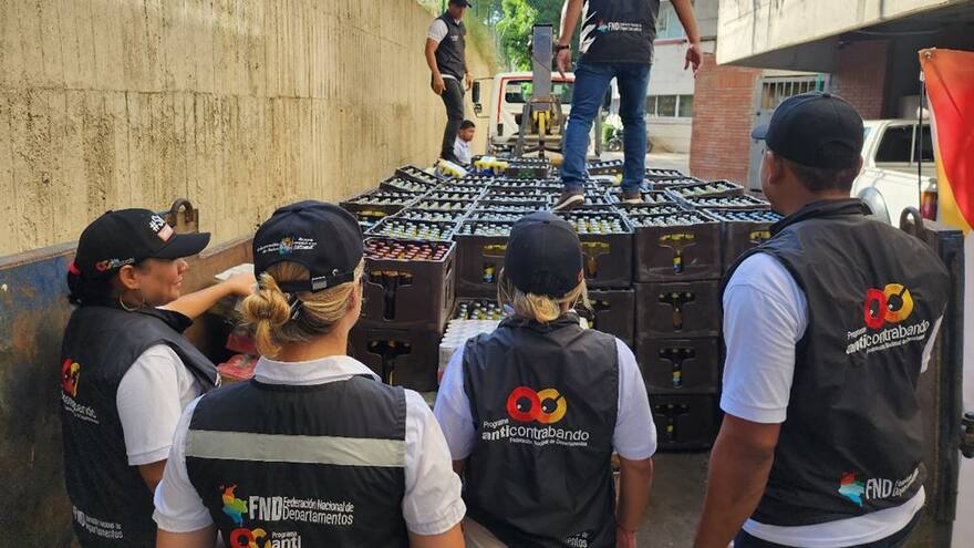 Destruyen mercancía de contrabando en el departamento de Sucre