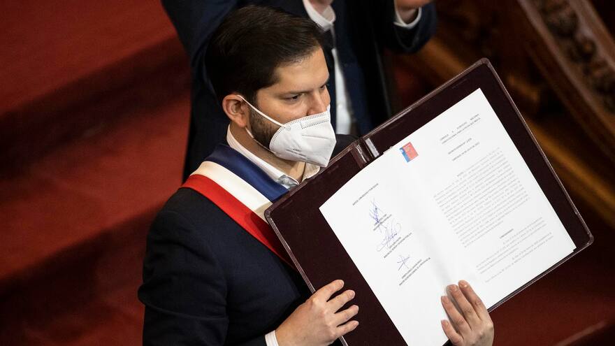 Declaraciones de Gabriel Boric tras recibir la propuesta constitucional