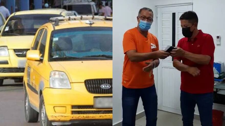 Taxista en Cartagena devolvió $2 millones que habían olvidado en su carro