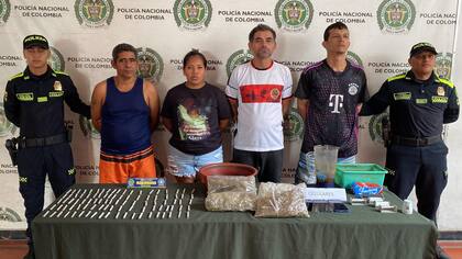 Cuatro capturados en el municipio de Soledad por tráfico de estupefacientes