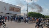 Atacan contra la estación de Policía en Manaure, La Guajira e incineran una motocicleta de la institución