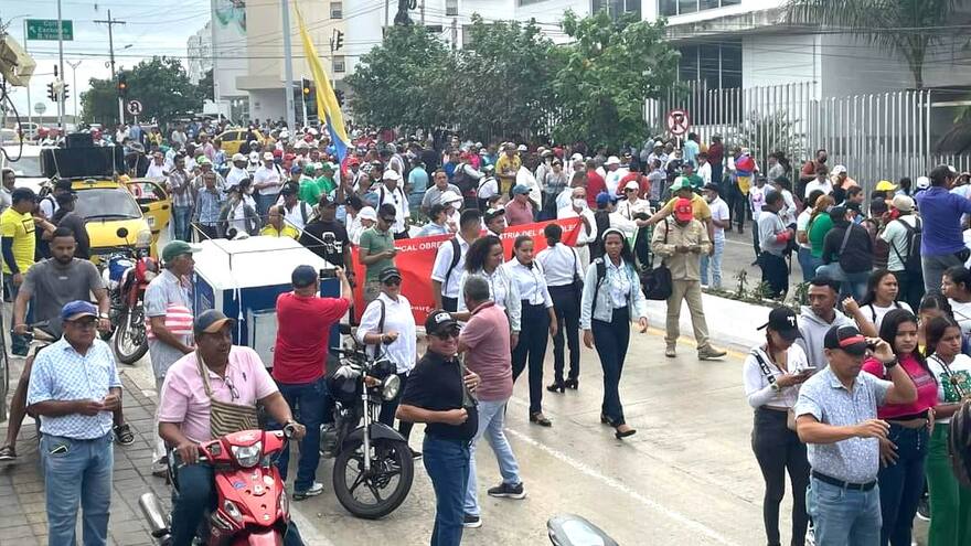 Sucre: ciudadanos se movilizaron en defensa de Petro y en rechazo a la Fiscalía