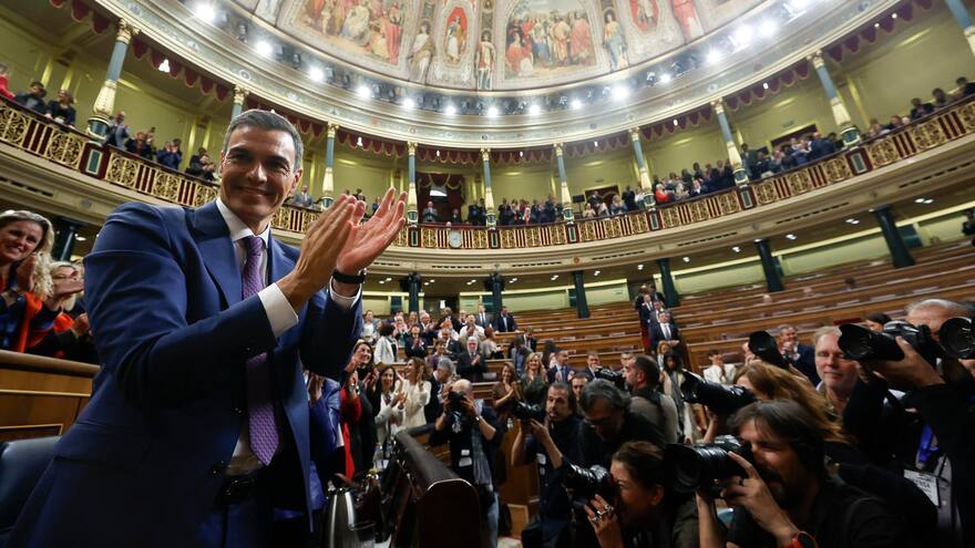 El Congreso español reelige a Pedro Sánchez como presidente del Gobierno