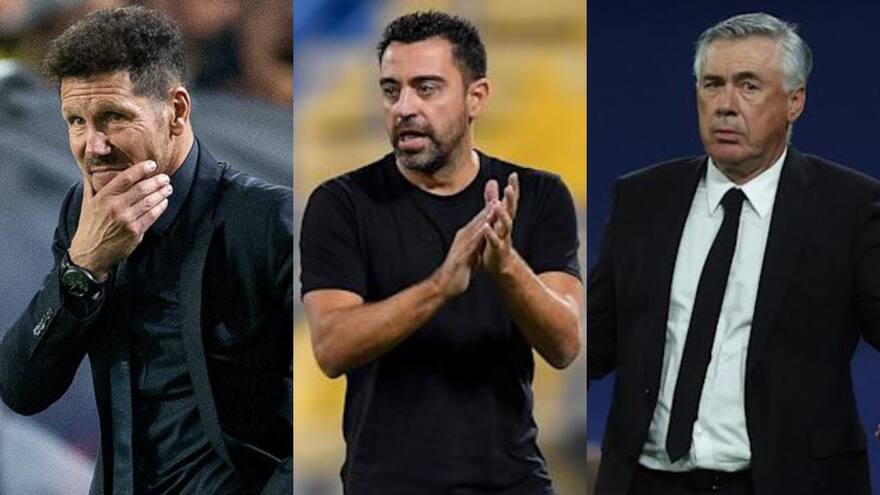 Ancelotti, Xavi, Simeone lideran la gran batalla táctica en España