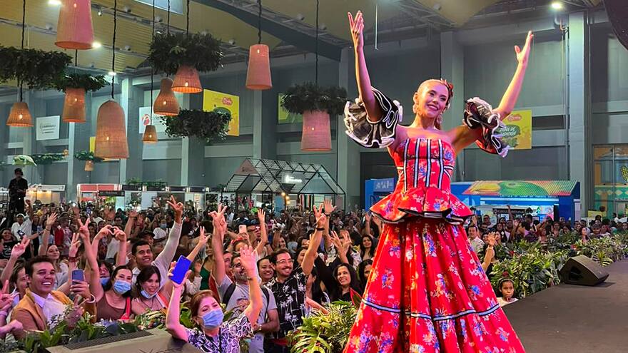 Natalia De Castro reina del Carnaval 2023 se tomó Sabor Barranquilla