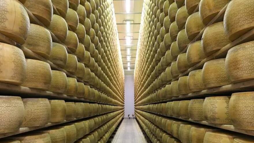 Empresario italiano de 75 años murió aplastado por 25.000 quesos Grana Padano