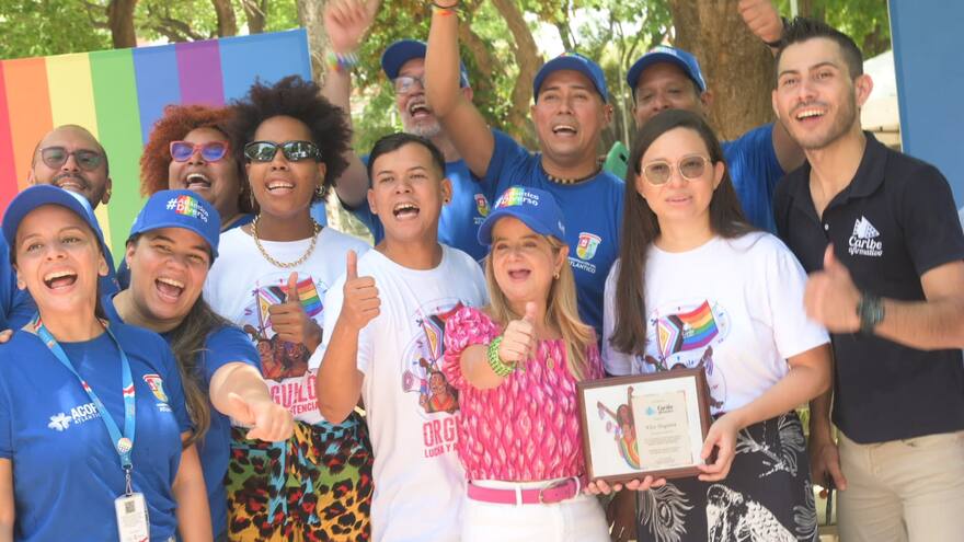 Entregan distinción a la gobernadora Elsa Noguera por políticas Lgbtiq+