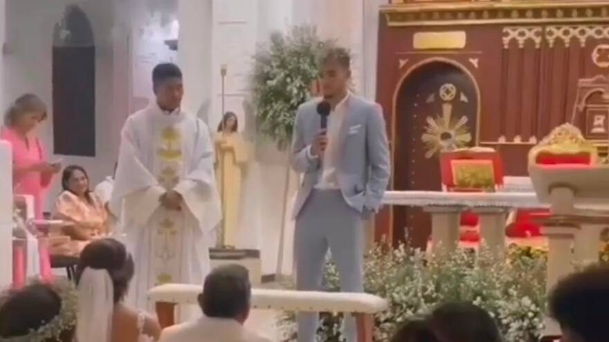 Las conmovedoras palabras de Luis Díaz en el matrimonio de sus padres