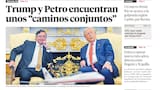 Trump y Petro encuentran unos “caminos conjuntos”