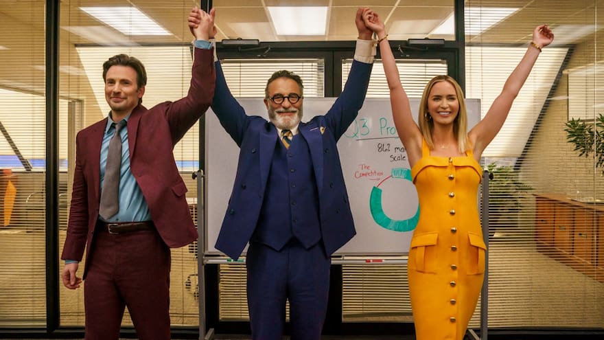 Chris Evans y Emily Blunt hacen del dolor un negocio