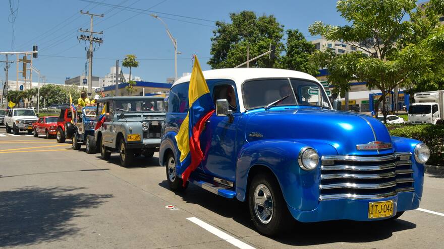 25 años del Desfile de Carros Antiguos y Clásicos, una rodada clásica por Barranquilla