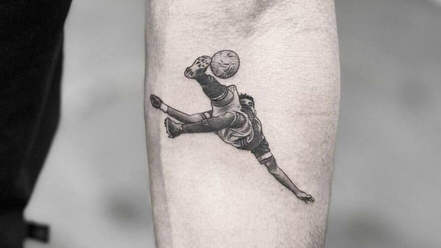 Luis Díaz inmortalizó con un tatuaje el gol de chilena que le anotó a Brasil