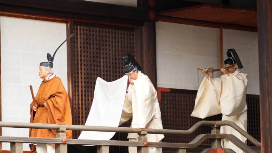 Los rituales de la primera abdicación en más de 200 años en Japón
