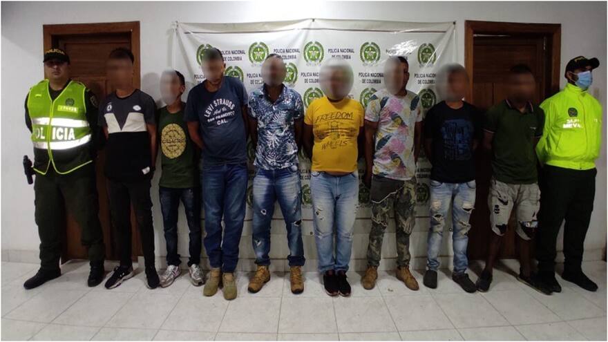 Capturan a ocho personas que intentaban bloquear vías en el sur de Córdoba