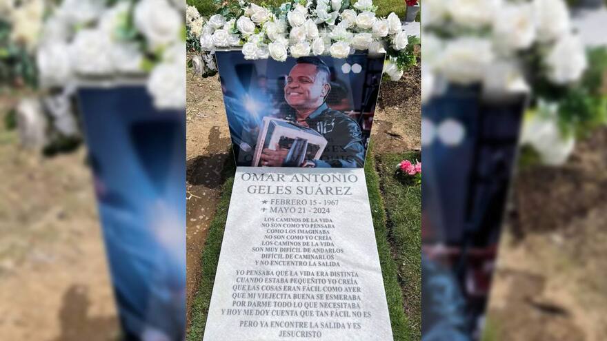 Así luce la lápida de Omar Geles: tiene la letra de ‘Los caminos de la vida’