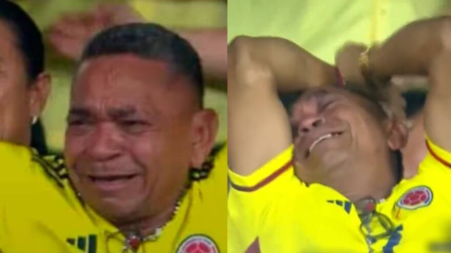 Padre de Luis Díaz celebra con lágrimas los dos goles de su hijo ante Brasil