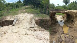 Temor por presencia de caimanes en arroyo entre Curumaní y Chiriguaná: ciudadanos lo cruzan a diario