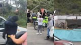 Un bebé es rescatado de los escombros por la Policía luego de que un tractocamión aplastara su casa en Boyacá