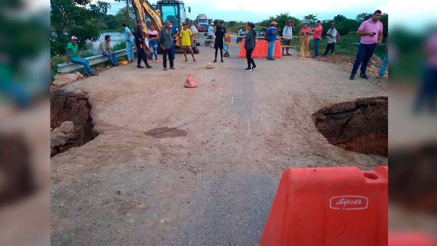 La Mojana: por colapso de un puente suspenden el tránsito