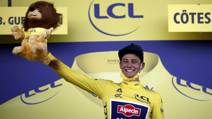 Van der Poel se impone en el Muro de Bretaña y se viste de amarillo