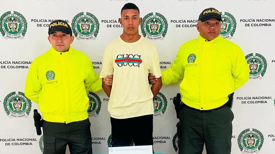 Cae alias Yamith, presunto miembro de ‘Los Costeños’ en Galapa