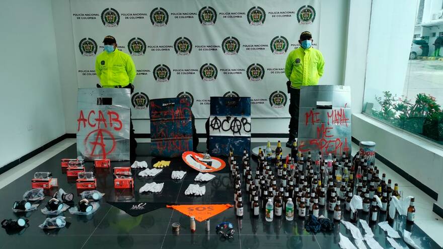 Policía incauta elementos que serían utilizados para boicotear Colombia- Argentina