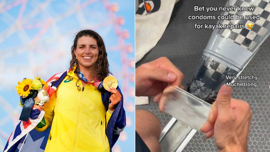 Jessica Fox conquistó el bronce tras reparar su kayak con un preservativo